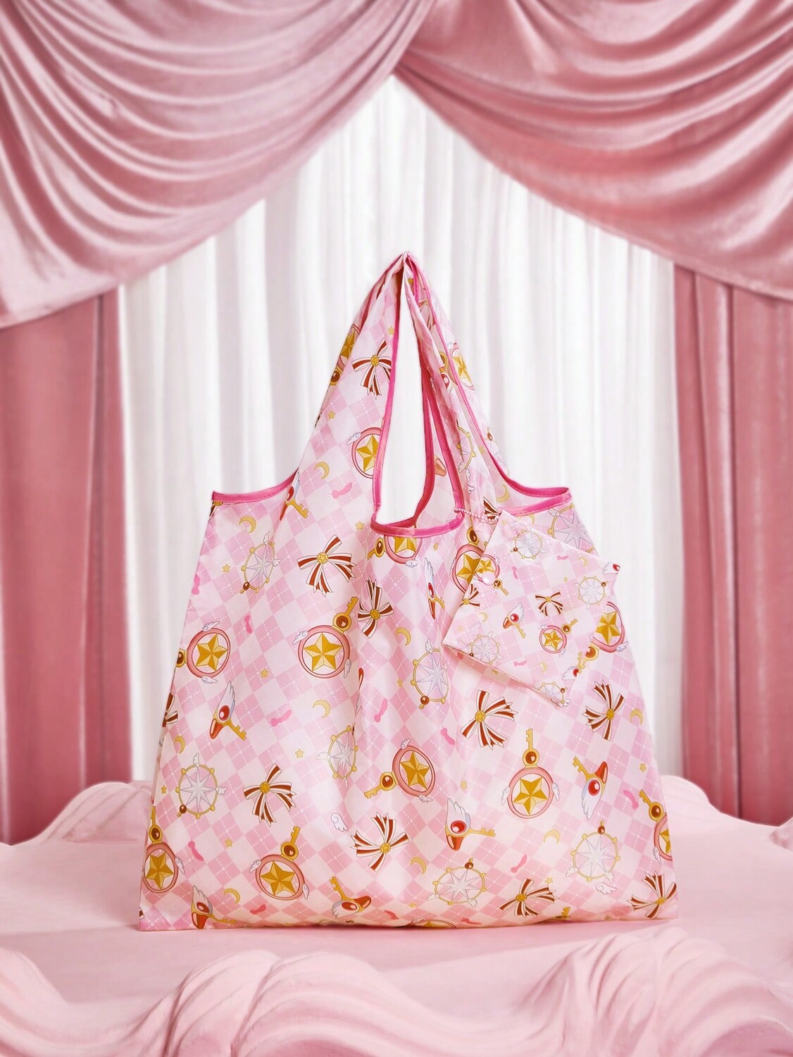 

Сумка складная Shein большая, розовый