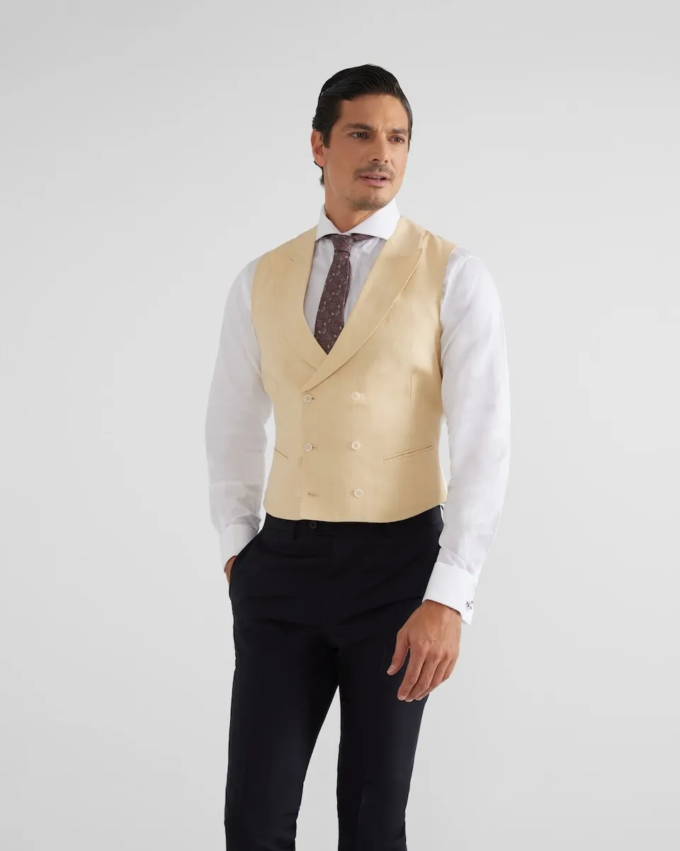 

Классический жилет цвета верблюжьей шерсти Silbon