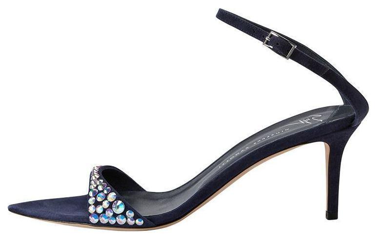Сандалии женские Intriigo Queen с кристаллами Giuseppe Zanotti, Dark Blue