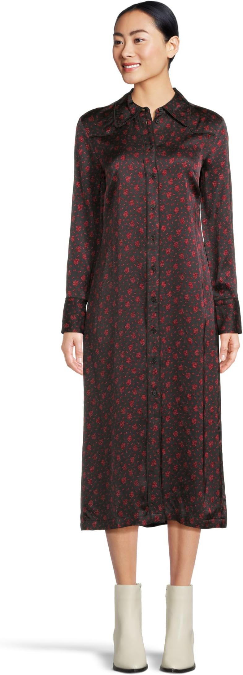 

Платье Madewell Louise Dress - Lightweight Semi Shine, цвет Sweet Ditsy Bright Cherry