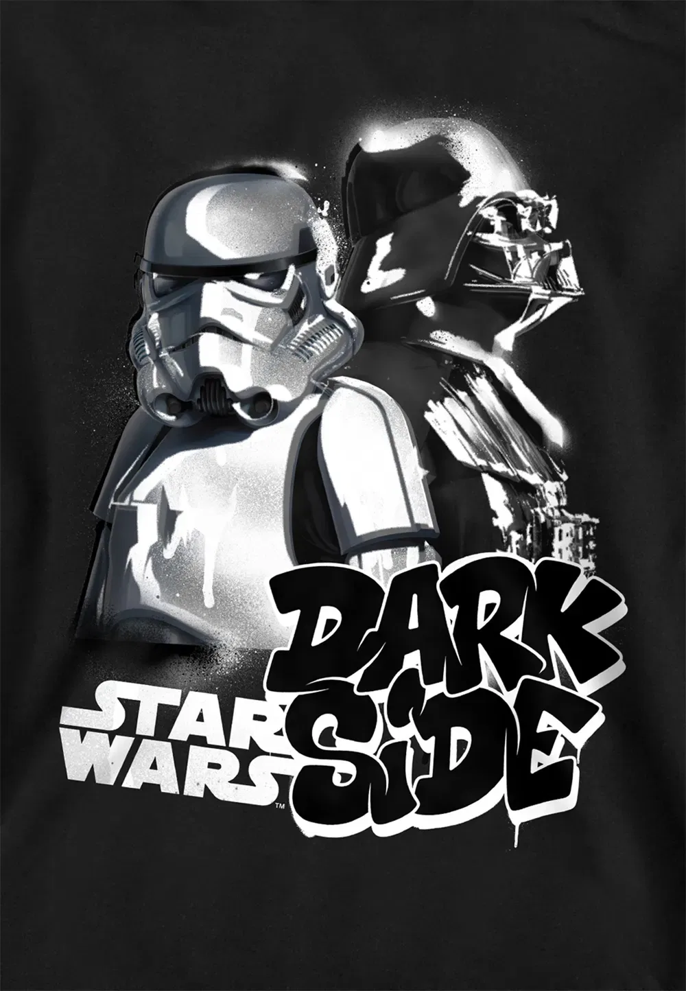Детский худи Star Wars Dark Side Duo, Disney, черный — фото 2