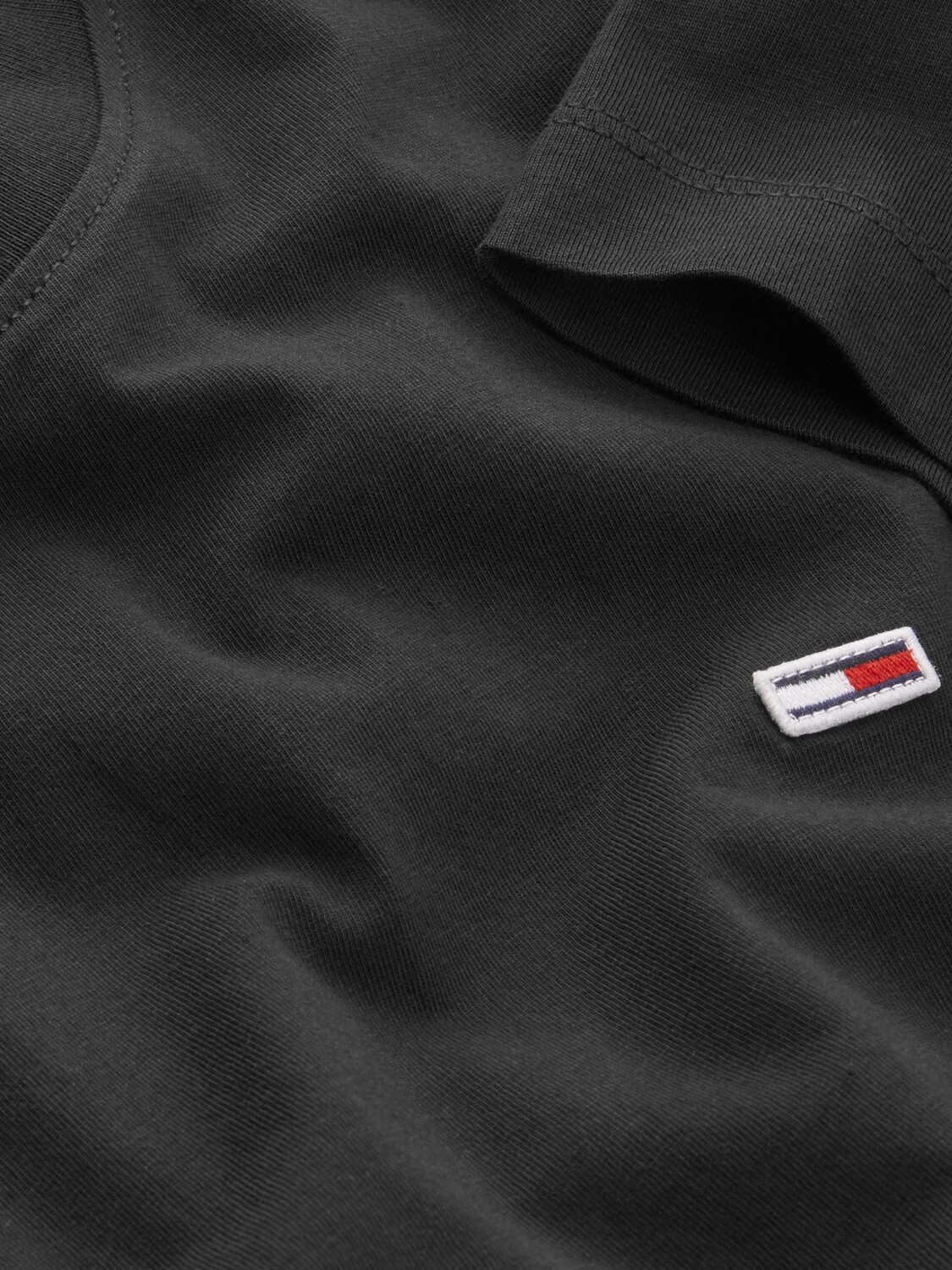 Футболка с круглым вырезом Tommy Jeans, черная — фото 3