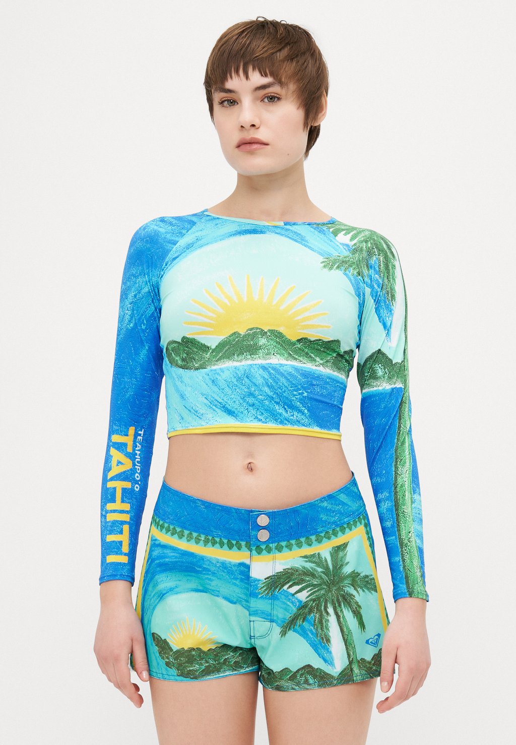 

Верх бикини ATLAS CROP Roxy, светло-голубой