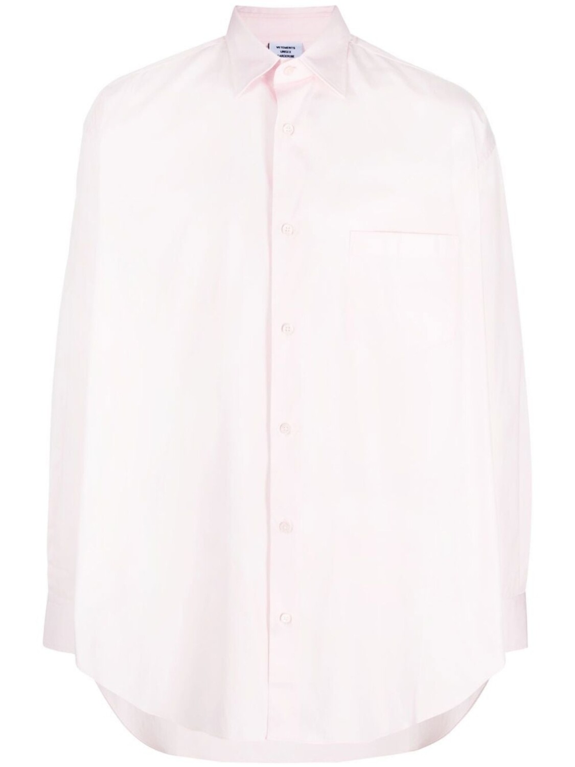 

Рубашка с длинными рукавами и логотипом VETEMENTS, розовый