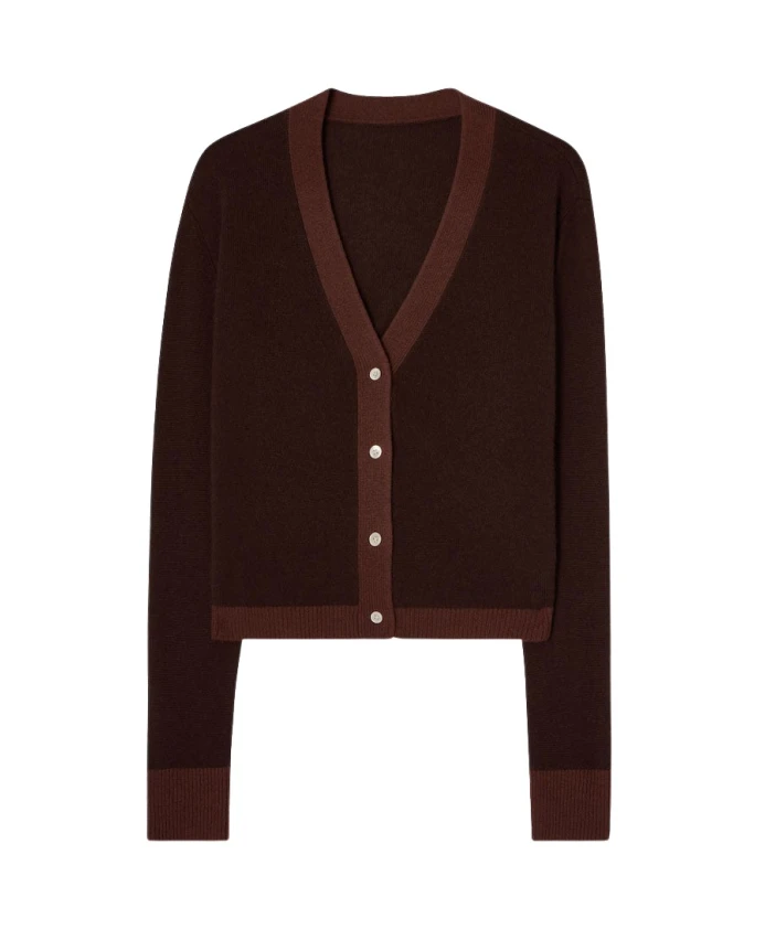 

Кардиган в стиле колор-блок, коричневый Cloeys, коричневый