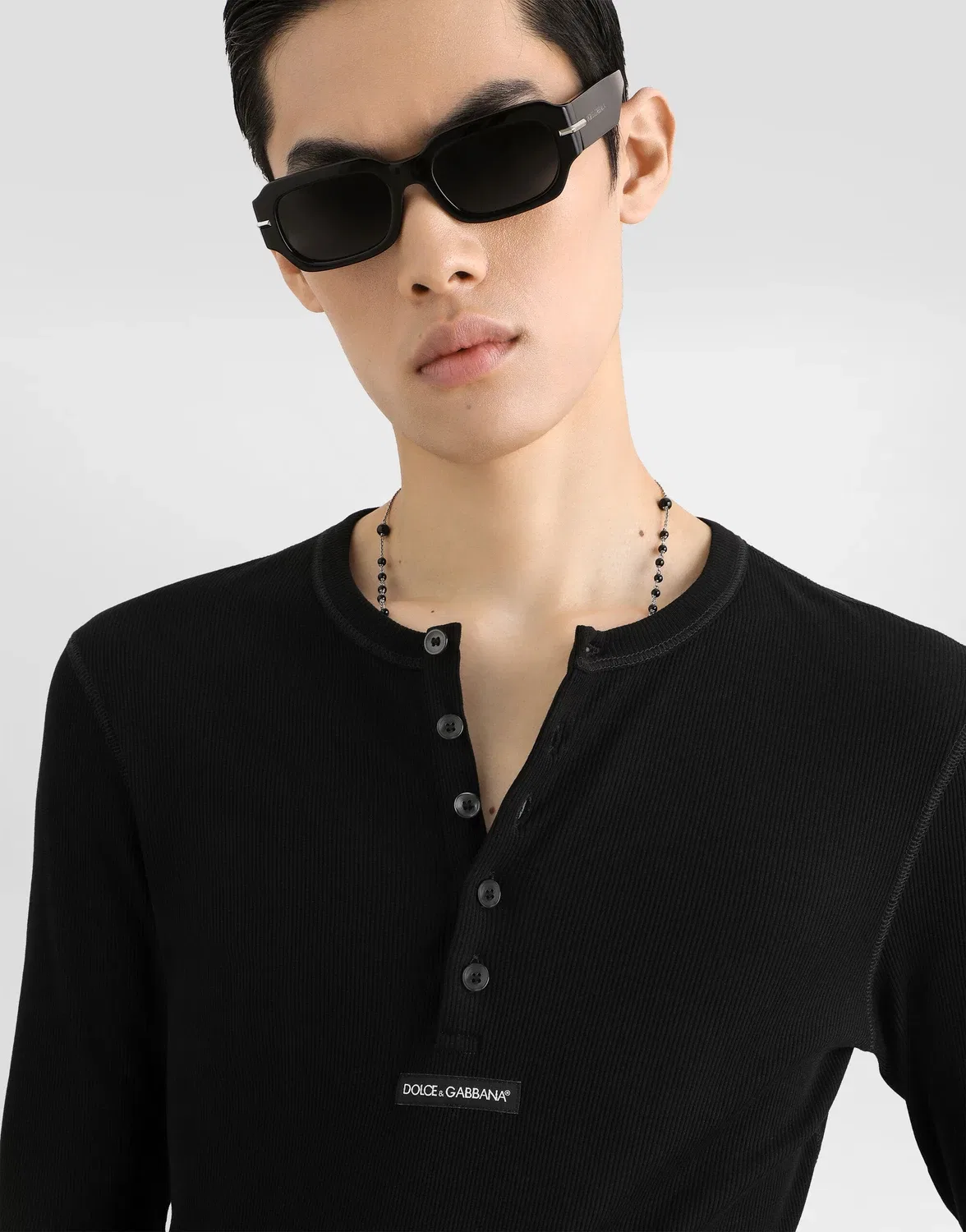 Футболка Serafino из джерси с логотипом Dolce & Gabbana, черный — фото 2