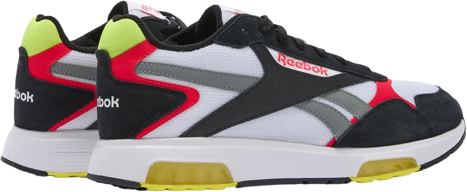 Кроссовки Reebok Unisex Glide DMX, White Black Energy Red — фото 3