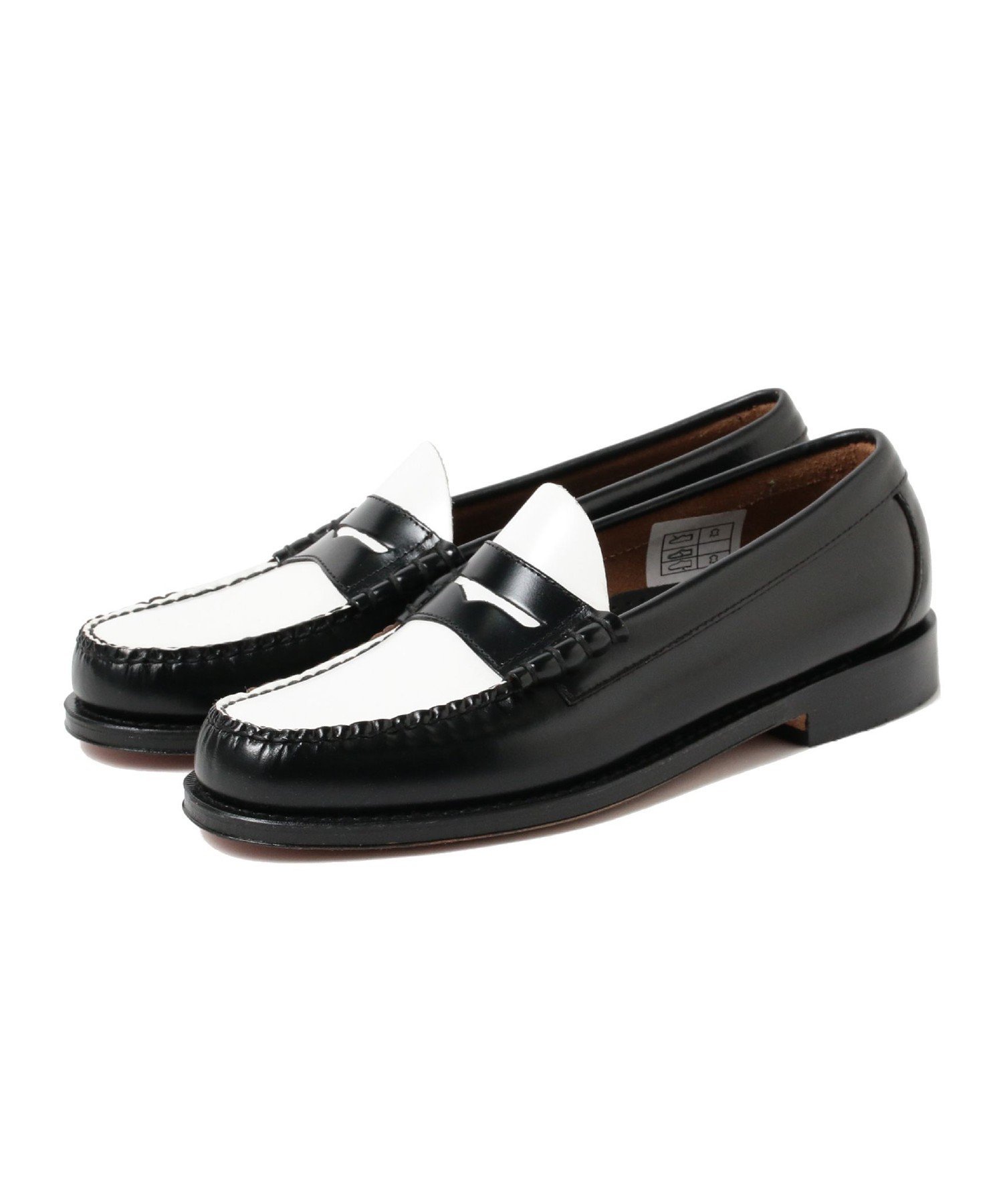 Туфли G.H.Bass Larson Beams, BLACK/WHITE_LEATHER
