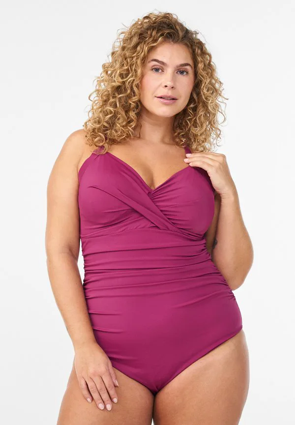 

Купальник mit und raffeffekt Zizzi, Magenta Purple, Розовый, Купальник mit und raffeffekt Zizzi, Magenta Purple