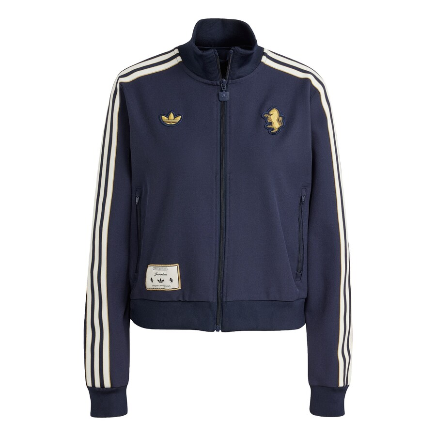 

Толстовка с капюшоном на молнии ADIDAS ORIGINALS Juventus Terrace Icons, темно-синий