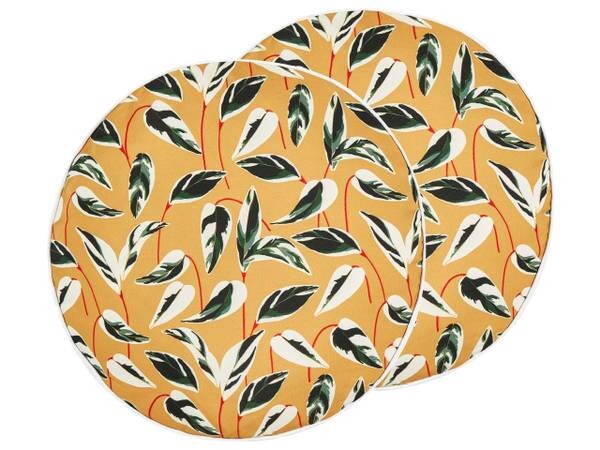 

Подушка Beliani 2 шт TAGGIA, 40x40x40 см цвет grün/multicolor/weiß/gelb