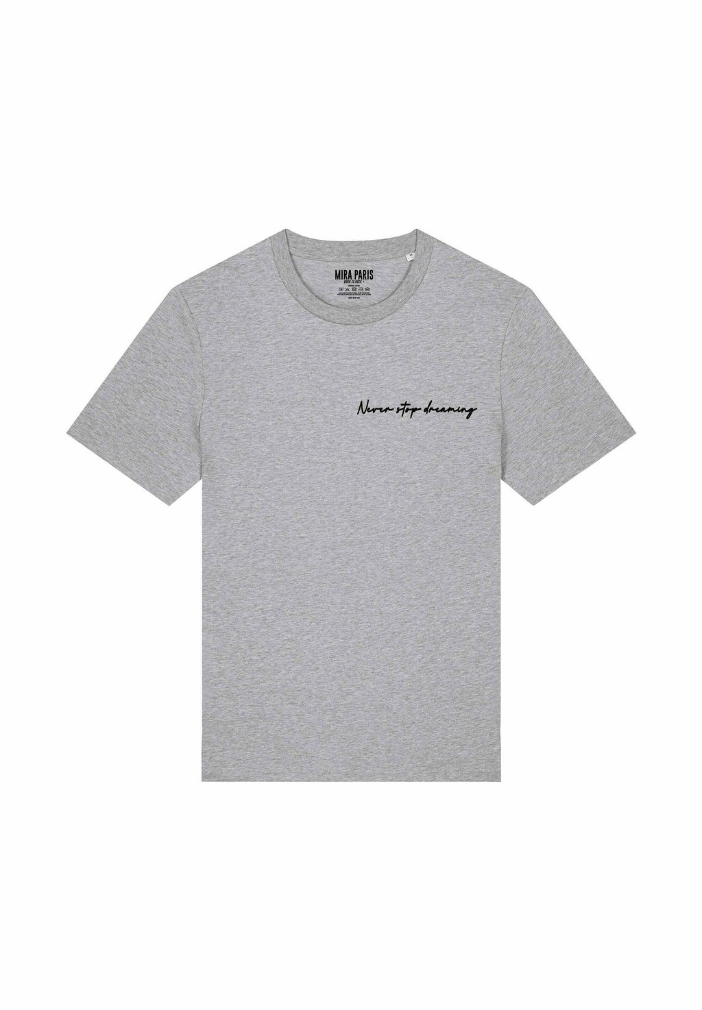 

Футболка с принтом NEVER STOP DREAMING HEAVYWEIGHT Mira Paris, пятнистый серый