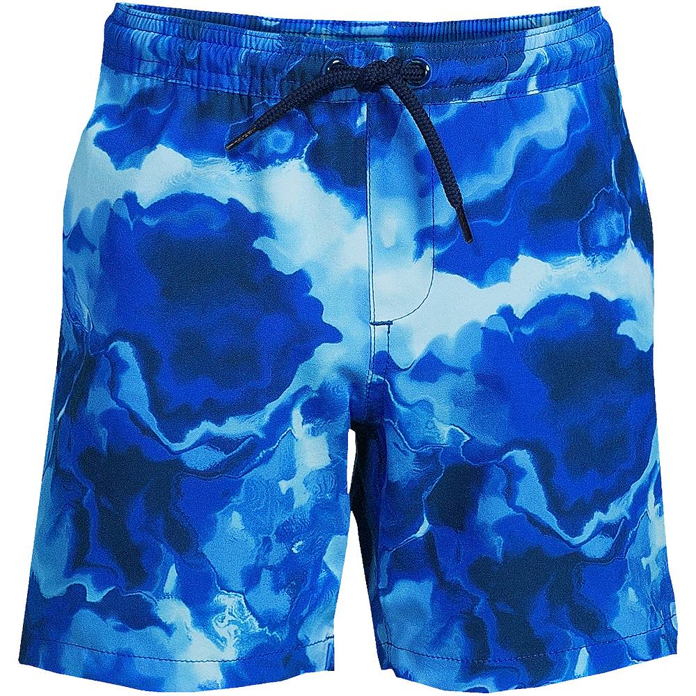 

Активные плавки Lands' End для мальчиков 2–20 лет, цвет Blue Marble Tie Dye