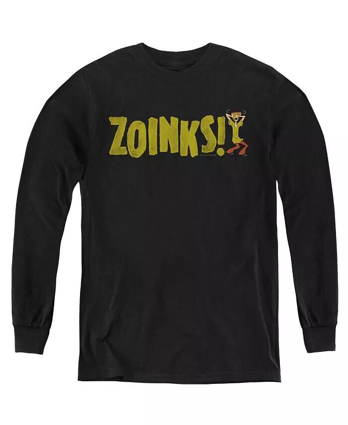 

Молодежная толстовка Zoinks с длинным рукавом Scooby Doo, черный