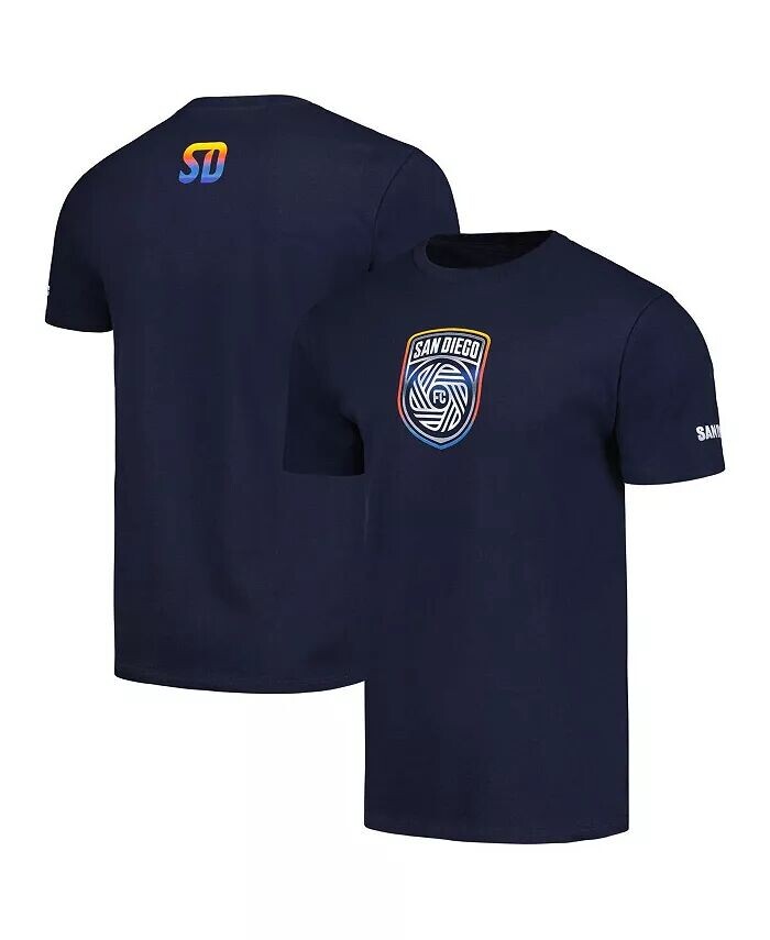 

Мужская и женская футболка Navy San Diego FC Chrome Peace Collective