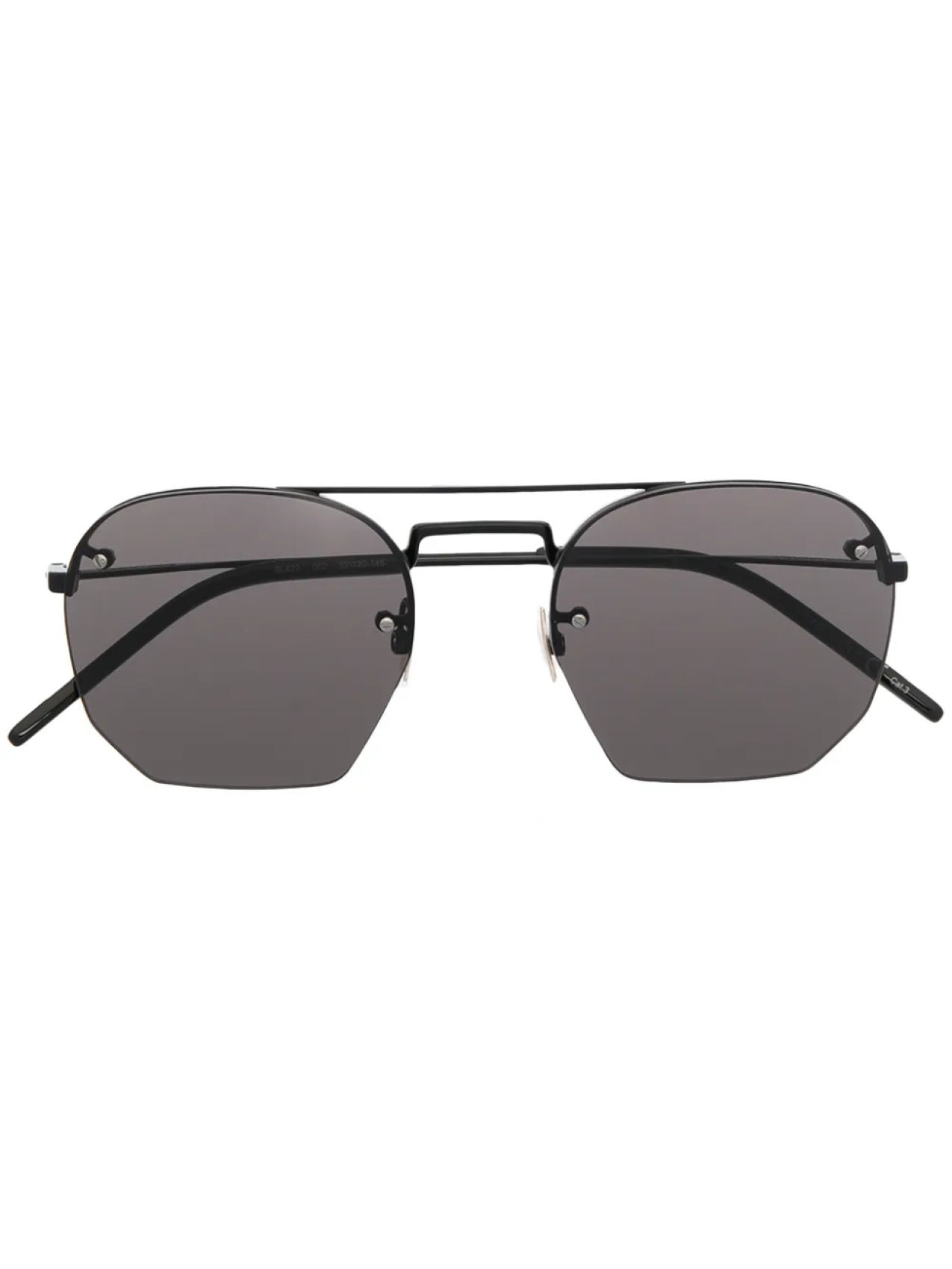 

Солнцезащитные очки SL 422 в шестиугольной оправе Saint Laurent Eyewear, черный