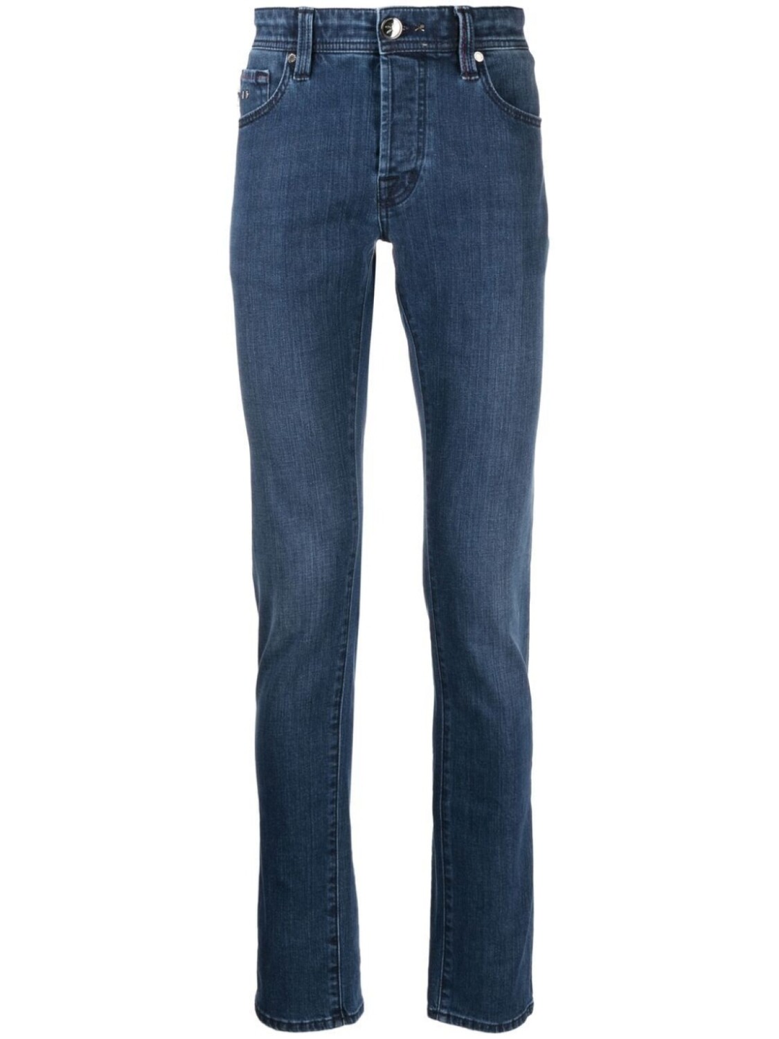 

Джинсы скинни Leonardo средней посадки Sartoria Tramarossa, синий