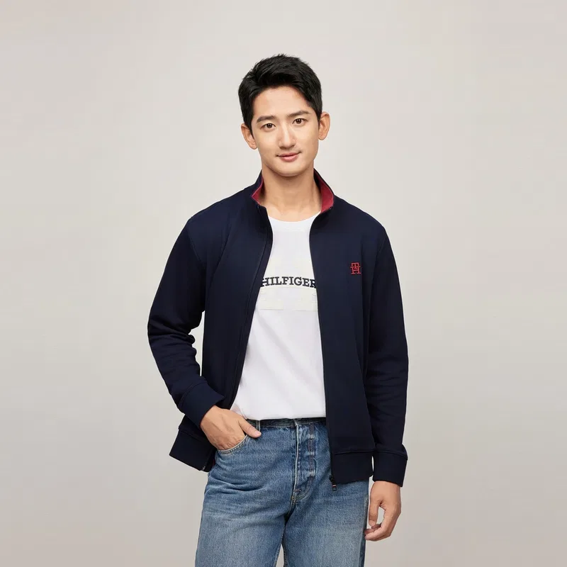 Свитшот мужской Navy Blue Tommy Hilfiger, Navy Blue DW5 — фото 4
