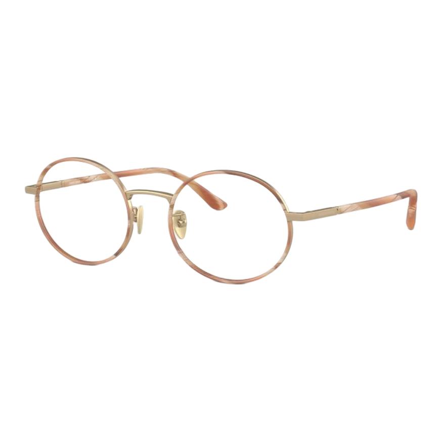 

EMPORIO ARMANI Круглая оправа для очков унисекс коричневая, Brown