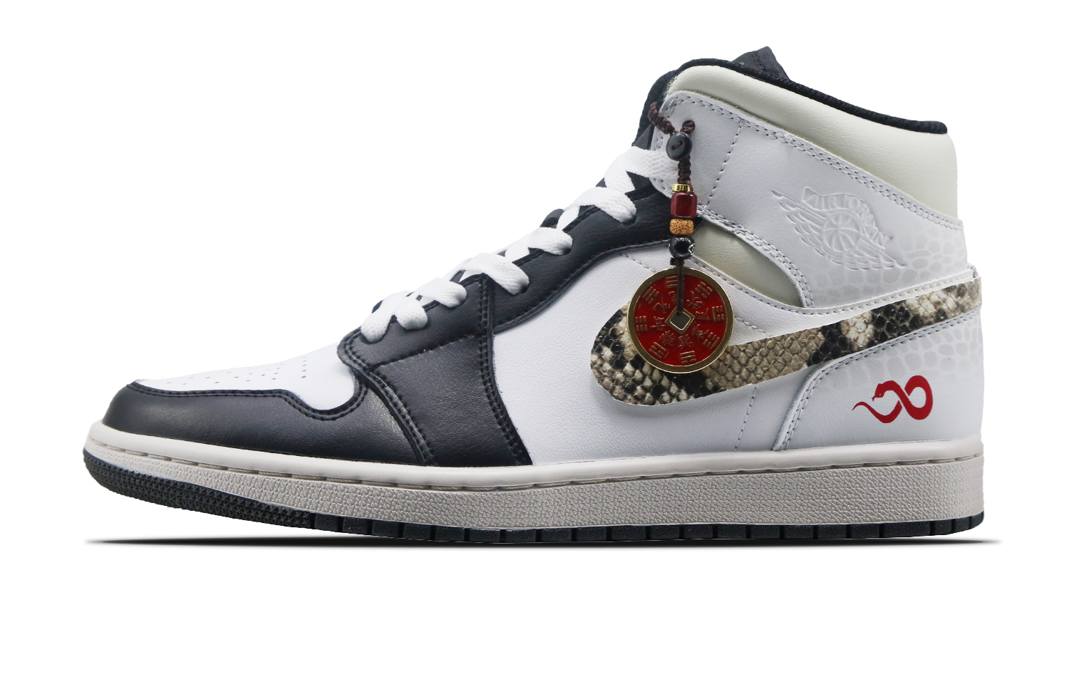 

Jordan Air 1 Snake Luck нескользящие амортизирующие высокие детские баскетбольные кроссовки black для подростков