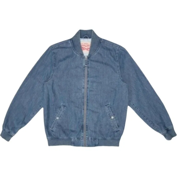 Джинсовая куртка мужская синяя бейсбольный воротник Levis, Blue