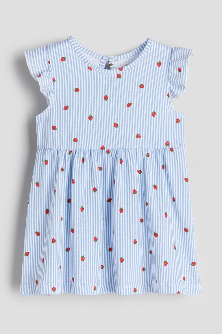 

Платье из джерси с воланами H&M, синий