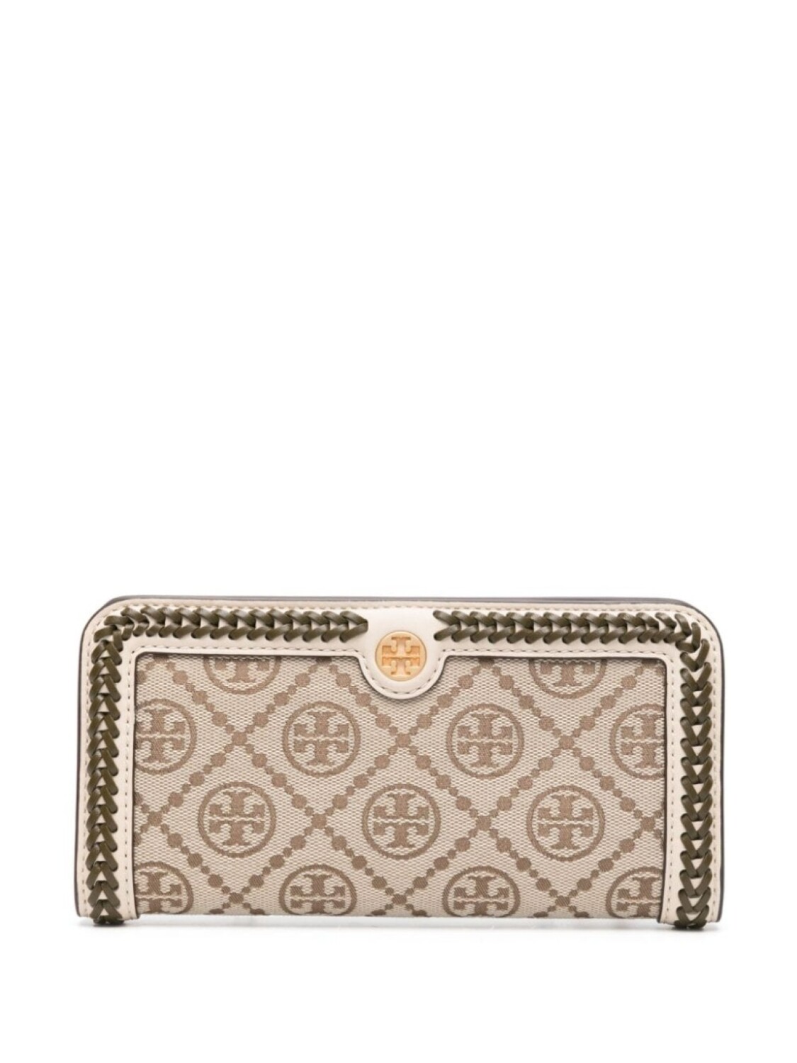 

Tory Burch жаккардовый кошелек T Monogram, нейтральный цвет