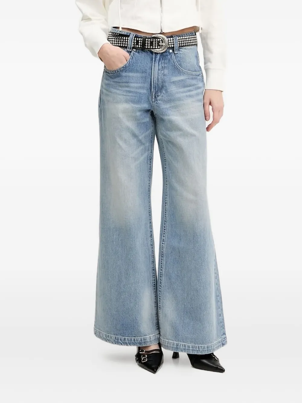 

Джинсы с нашивкой-логотипом Miss Sixty, синий