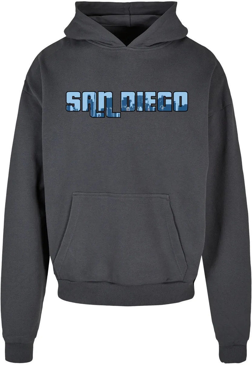 

Толстовка с капюшоном Merchcode " Merchcode Men's Grand San Diego Skyline Ultra Heavy Hoody", серый