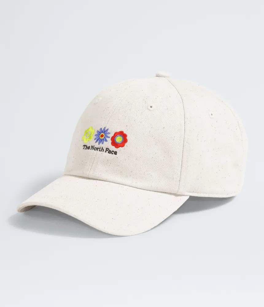 

Просторная бейсболка Roomy Norm Hat The North Face, White Dune/3 Flower Patch