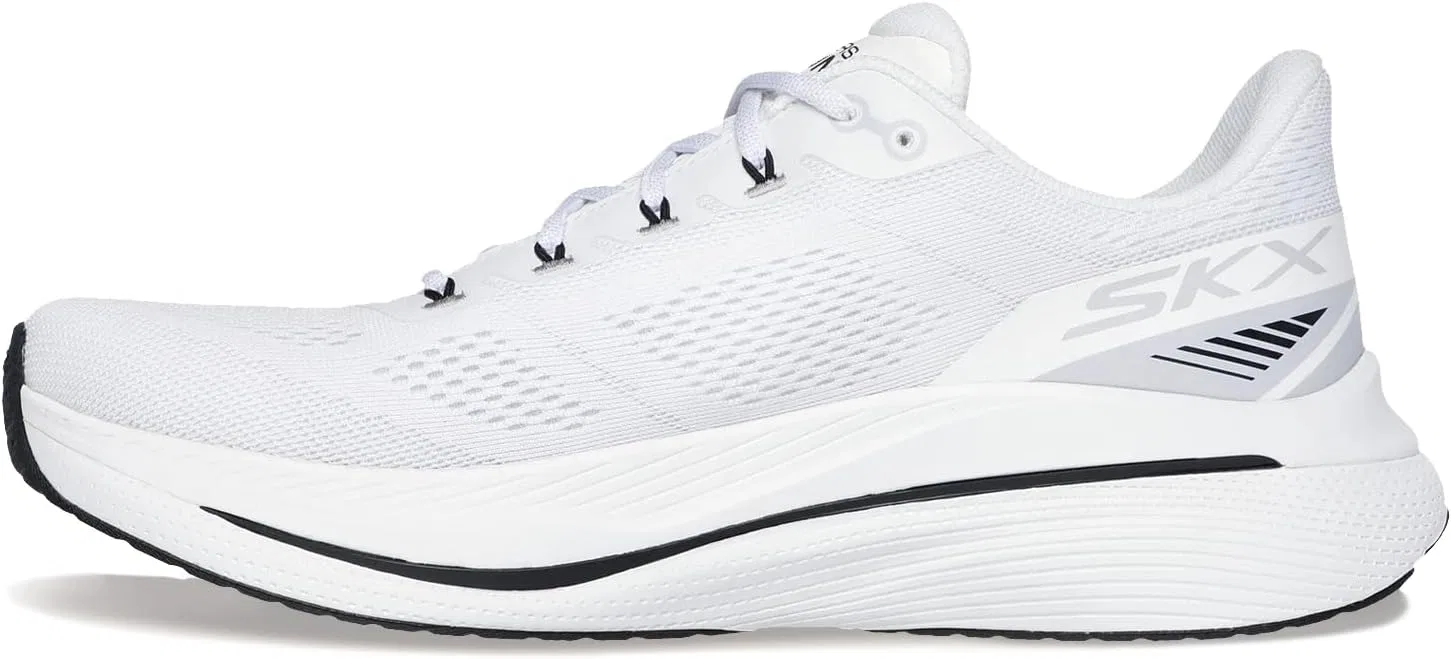 Мужские кроссовки Skechers Max Cushioning Propulsion, White And Black Textile Synthetic — фото 4