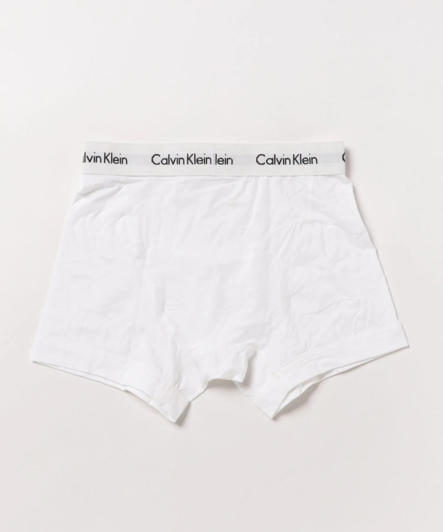 【CALVIN KLEIN】 Трусы с низкой посадкой Calvin Klein, 1 шт. Боксеры Calvin Klein из хлопка с эластичной тканью, белые, 1 пара — фото 3
