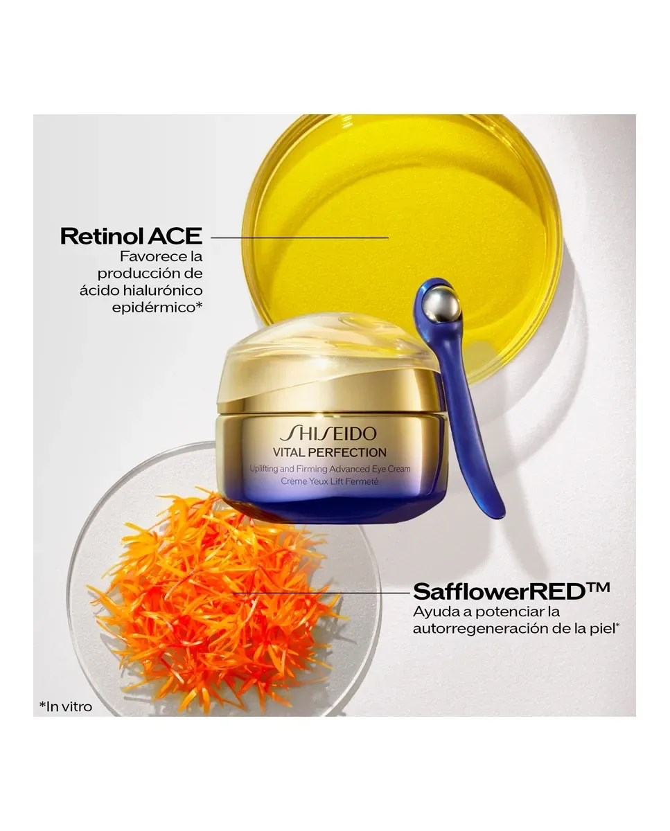 Крем для контура глаз Vital Perfection Uplifting And Firming Advanced Eye Cream, 15 мл Shiseido — фото 4