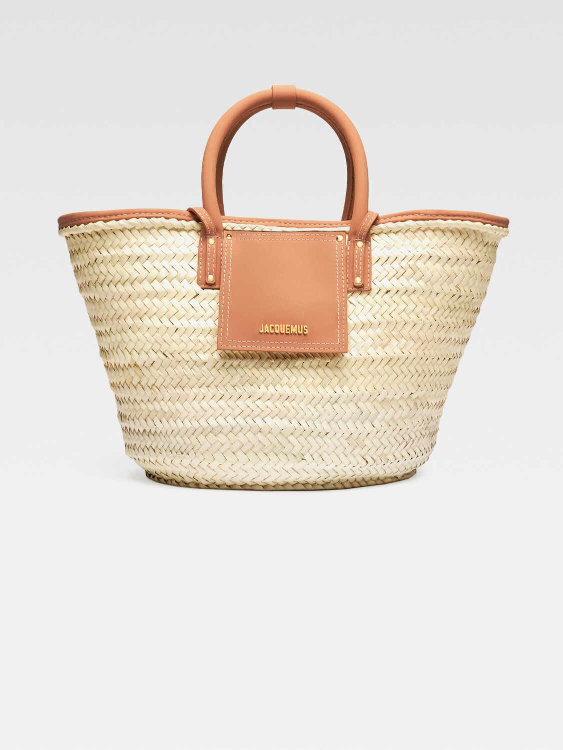 

Пляжная сумка-корзина JACQUEMUS The Soli basket, светло-коричневый