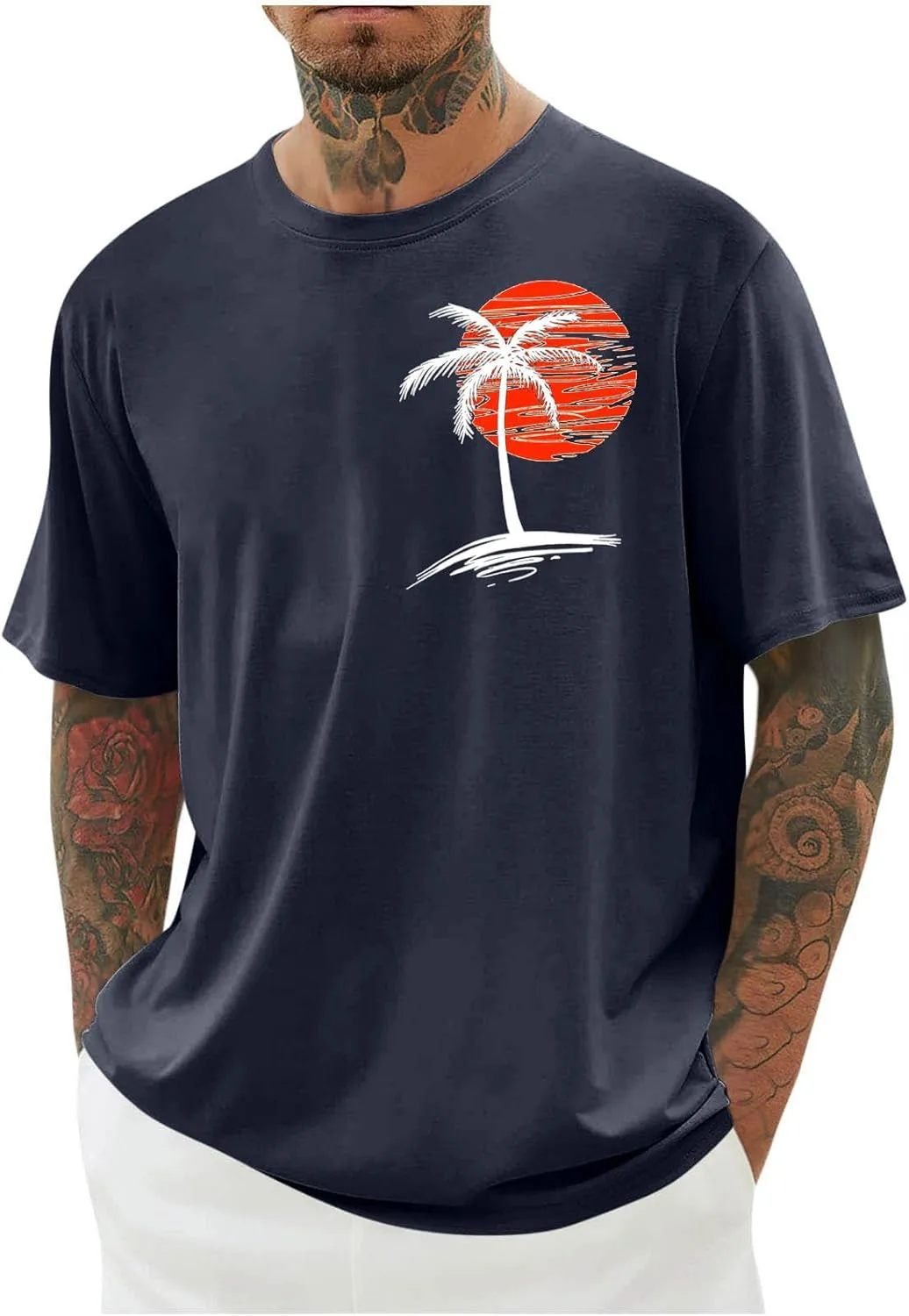 

Футболка мужская Oversized с принтом Palm Tree