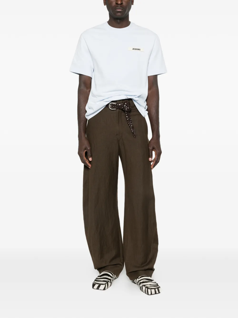 Футболка с короткими рукавами и логотипом Jacquemus, белый — фото 2