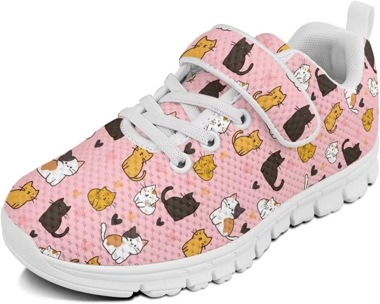 

Беговые кроссовки для девочек, теннисные кроссовки на шнуровке, детская спортивная обувь Cugasmaru, розовый