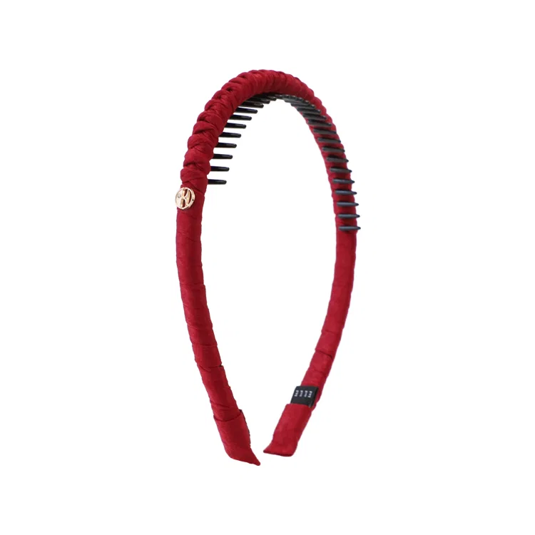 Ободок для волос ELLE из полиэстера и поликарбоната, Berry Red