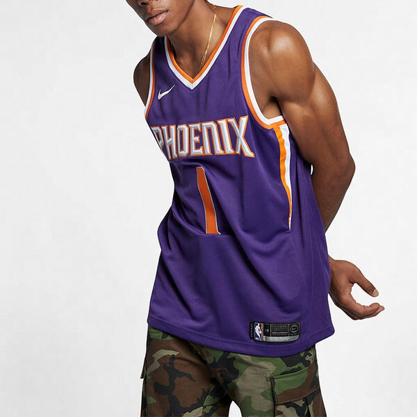Футболка devin booker maillot icon edition swingman phoenix suns фиолетовый Nike, фиолетовый — фото 4