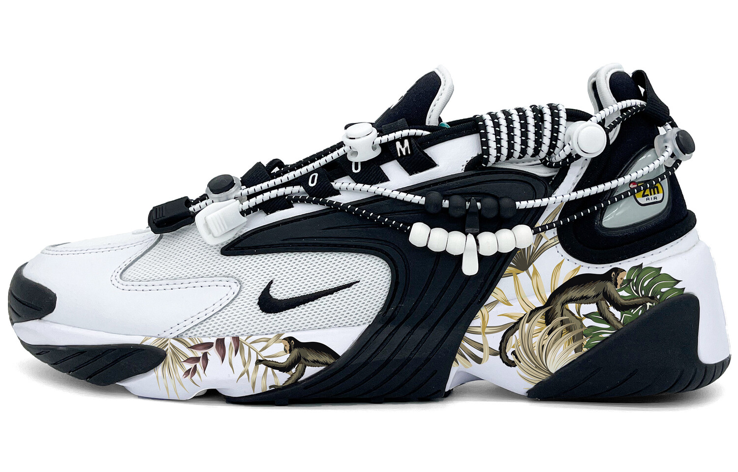 

Кроссовки Zoom 2K унисекс с низким верхом, черные/белые Nike