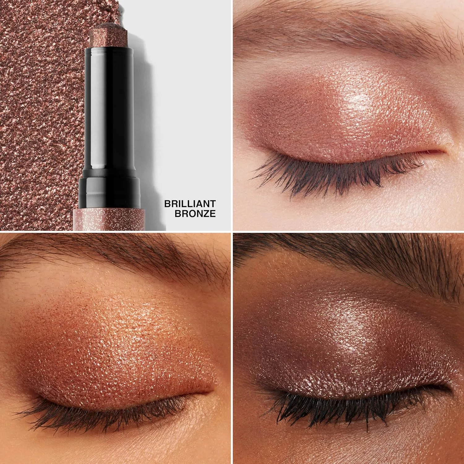 Кремовые мерцающие тени-карандаш Bobbi Brown Crystal Eyes | Легко наслаиваемые тени-карандаш с длительной стойкостью до 12 часов и мерцающим финишем., 05 Brilliant Bronze (A sparkling deep brown with red pearl) — фото 2