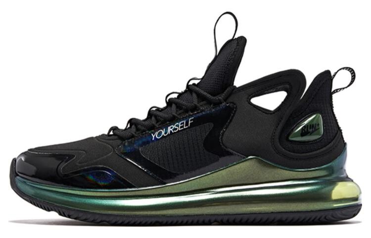 

Кроссовки мужские низкие черный/зеленый Qiaodan