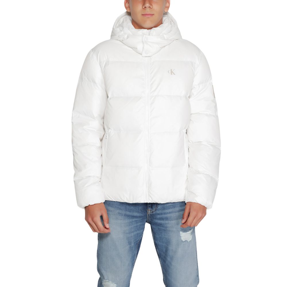 

Белая полиамидная куртка Calvin Klein Jeans