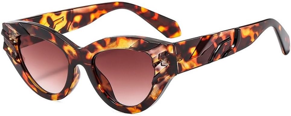 

Модные солнцезащитные очки «кошачий глаз» для женщин и мужчин, роскошные, с градиентными линзами, в винтажном повседневном стиле, с защитой от УФ-излучения UV400 TYUVIVO, C5