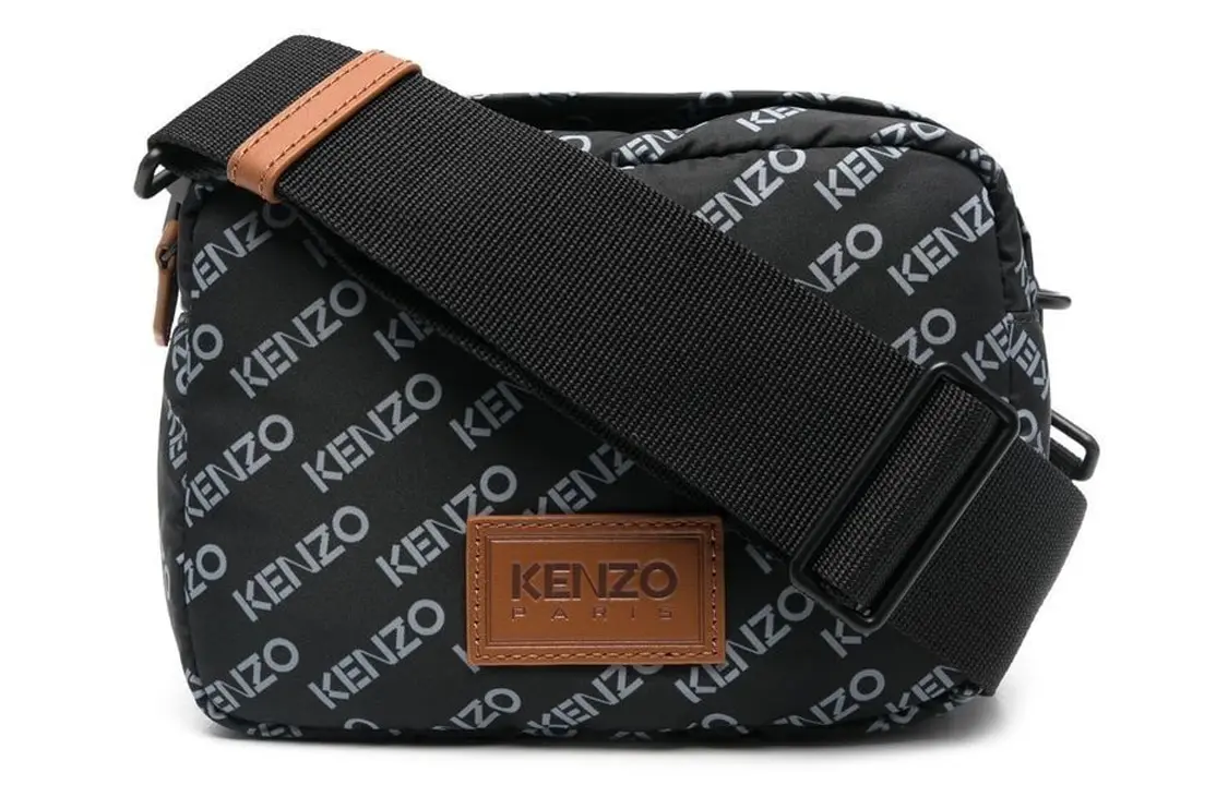 

Kenzo Мужская сумка через плечо из коровьей кожи, черная