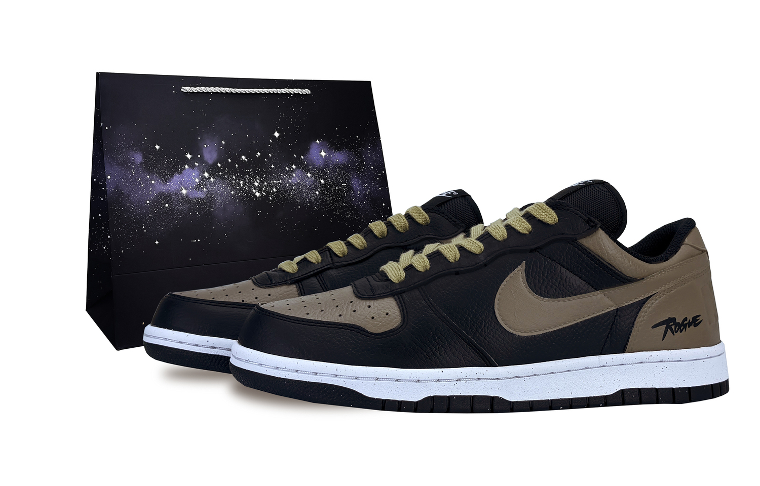 

Nike Большие устойчивые к истиранию низкие кроссовки для скейтбординга мужские черно-коричневые