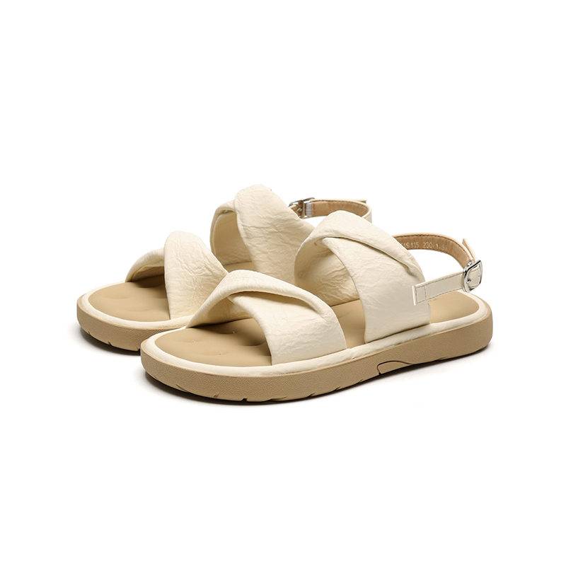 FIVE PLUS Женские сандалии на одной застежке бежевые, цвет Beige — фото 3