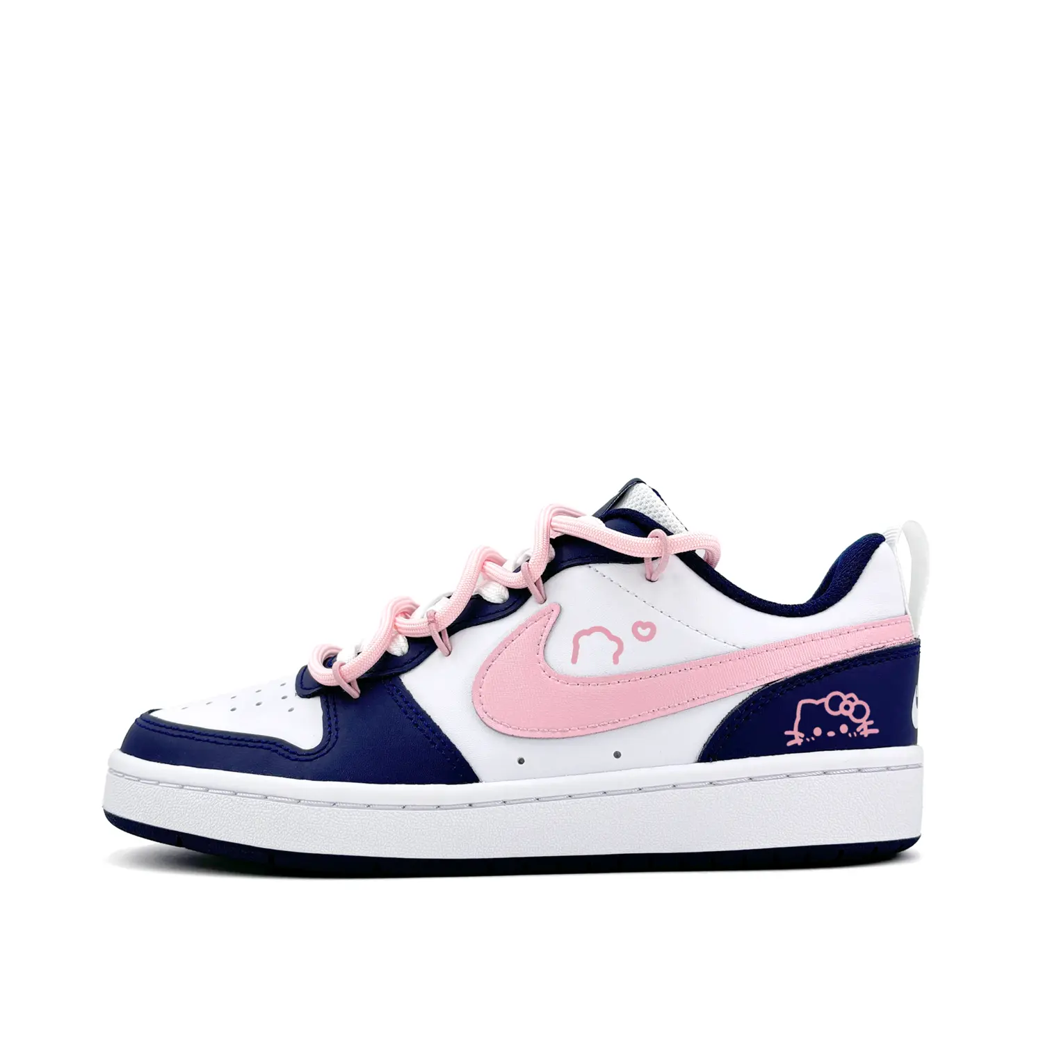 

Nike Кроссовки Court Borough Low 2 Peach Kitten с нескользящей подошвой, износостойкие, для детей и подростков