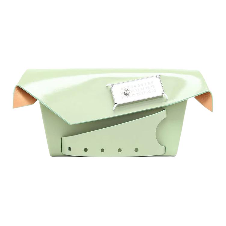 

Maison Margiela Кожаная сумка-коробка, сумка-пельмень, женская наплечная сумка, кроссбоди зеленого цвета