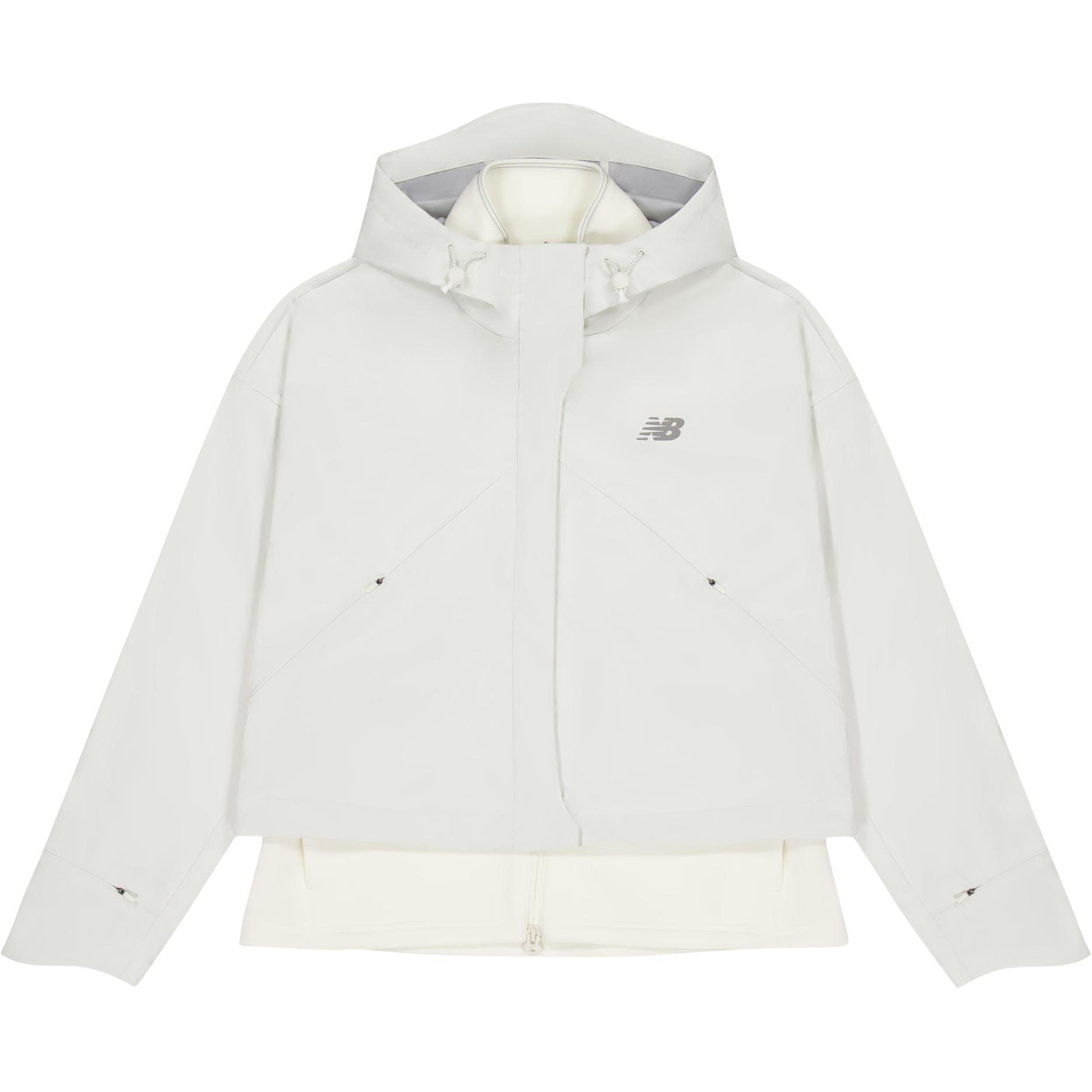 

New Balance Женская куртка цвета слоновой кости, Ivory White